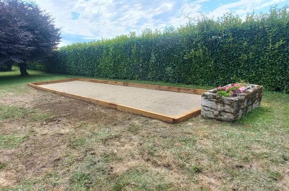 Aménagements extérieurs - Création d'un jeu de boules à Bourgoin Jallieu