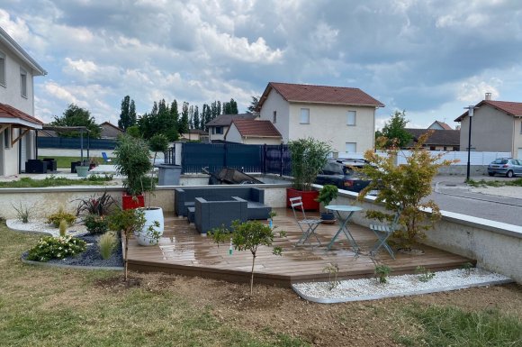 Installation d'une terrasse en composite