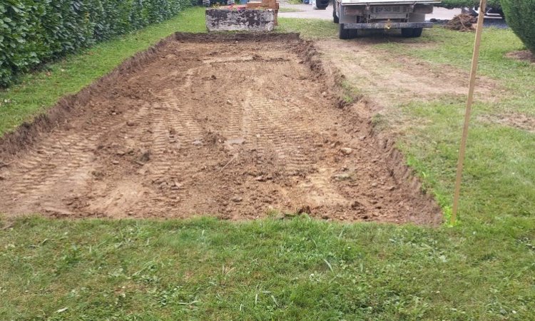 Aménagements extérieurs - Création d'un jeu de boules à Bourgoin Jallieu