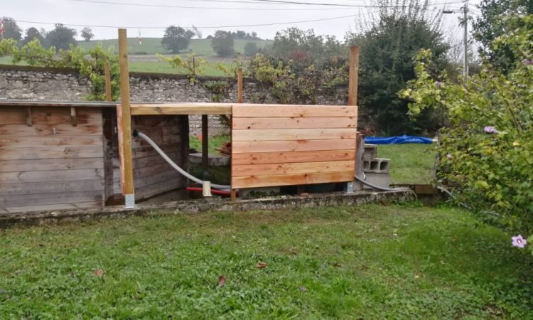 Aménagements extérieurs - Création d'une plage de piscine à la TOUR-DU-PIN